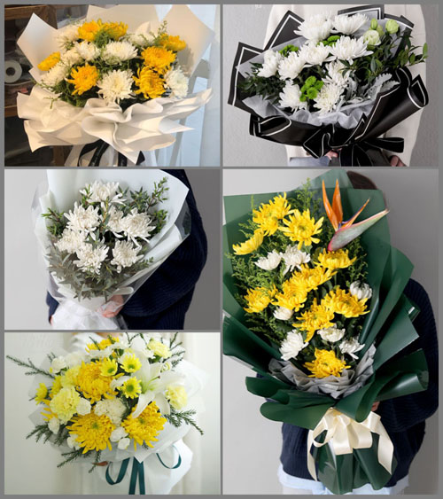 贵州黔南州惠水县好花红镇石头村白事花束代送